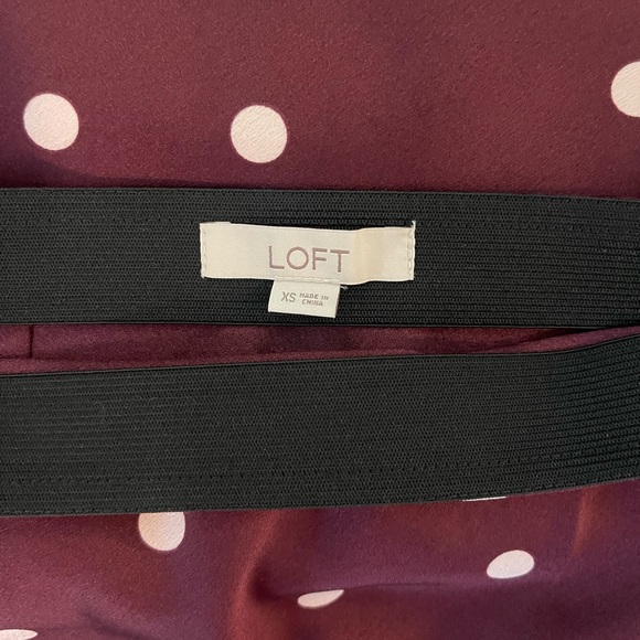 LOFT Polka Dot Midi Skirt - Picture 4 of 5